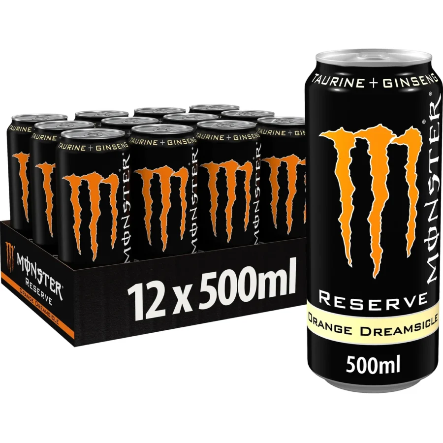 Monster Energy Drink 12 x 500 ml – Sortenpackung (Rio Punch, Nitro Peach, Ultra Strawberry, Bad Apple, Orange Dreamsicle, Zero Sugar, Peachy Keen, Lewis Hamilton Zero) – Bild 5