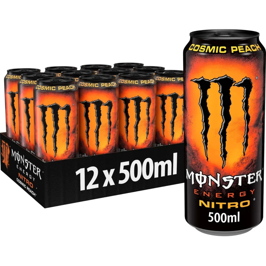 Monster Energy Drink 12 x 500 ml – Sortenpackung (Rio Punch, Nitro Peach, Ultra Strawberry, Bad Apple, Orange Dreamsicle, Zero Sugar, Peachy Keen, Lewis Hamilton Zero) – Bild 2